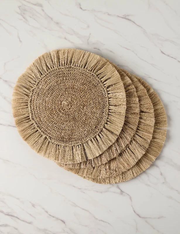 Fique Fringe Placemat (Set of 4) by Tallo de Olivo