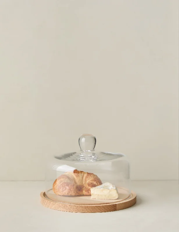 Glass Dome with Wood Base by etúHOME