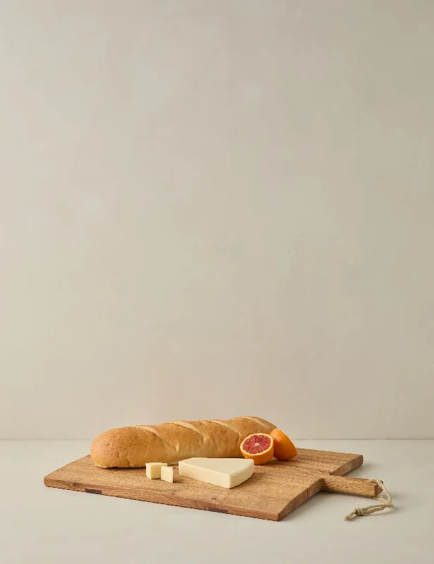 Handcrafted Rectangular Oak Serving Board by etúHOME