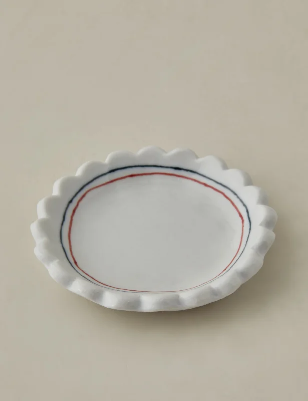 Scalloped Salt Dish by Stephanie Dawn Matthias