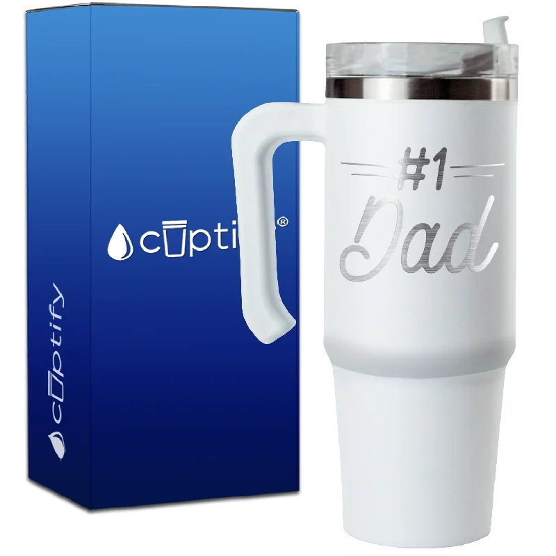 #1 Dad on 30oz Dad Travel Mug