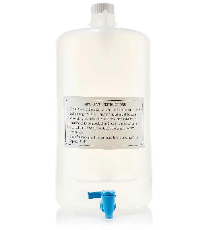 EZLabpure™ 20L Polypropylene (PP) Aspirator Bottle with White Cap and Spigot