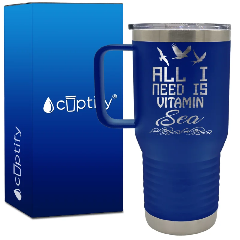 All I Need is Vitamin Sea 20oz Beach Life Travel Mug