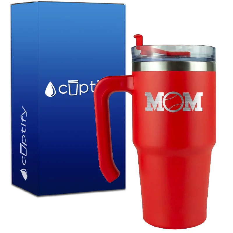 Baseball Mom on 20oz Mom Travel Mug