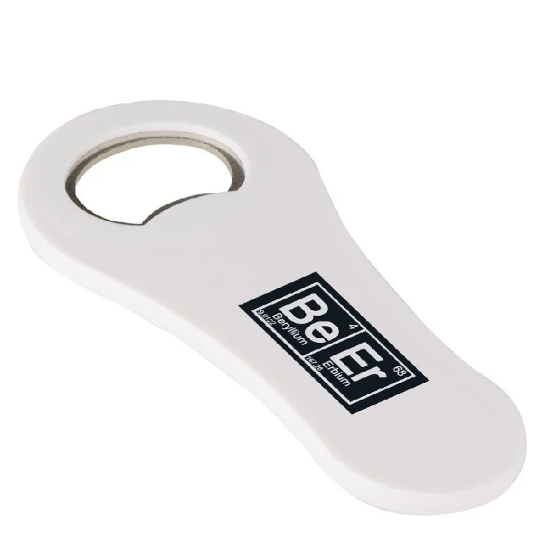 "BeEr" - Magnet Bottle Opener (white)