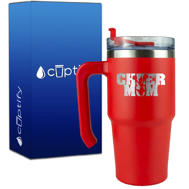 Cheer Mom on 20oz Mom Travel Mug