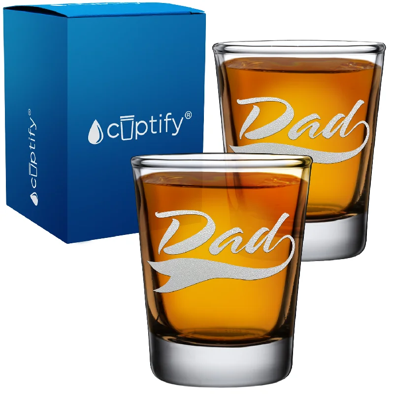 Dad 2oz Shot Glasses - Set of 2