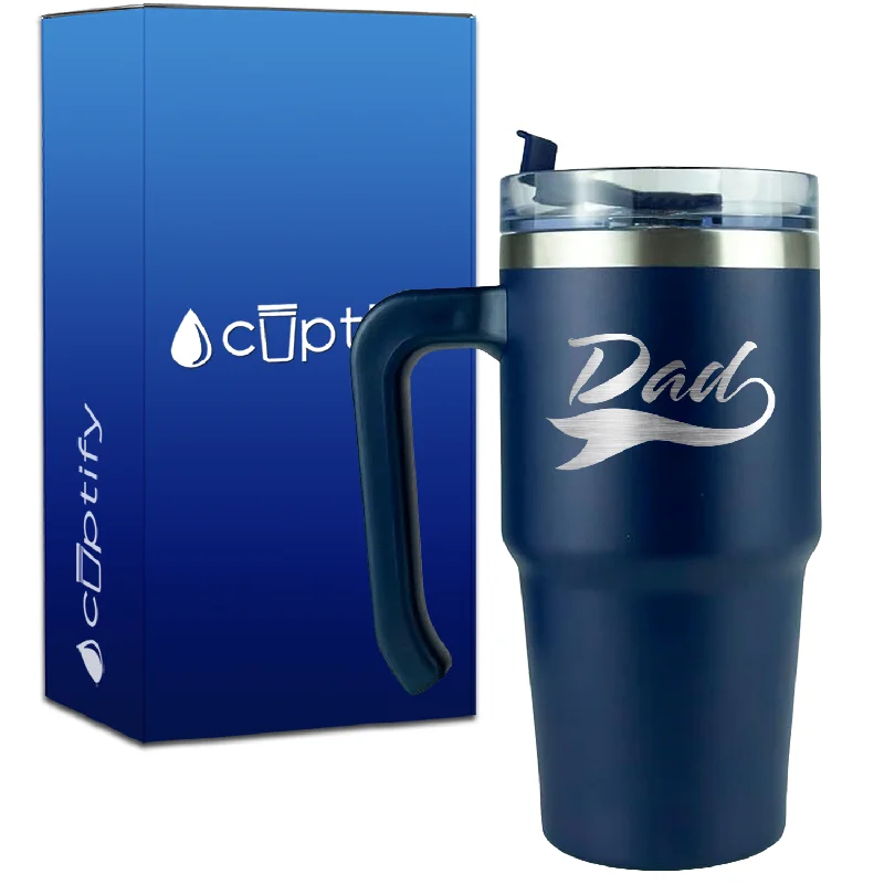 Dad Swoosh on 20oz Dad Travel Mug