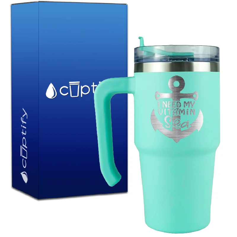 I need my Vitamin Sea Anchor on 20oz Beach Life Travel Mug