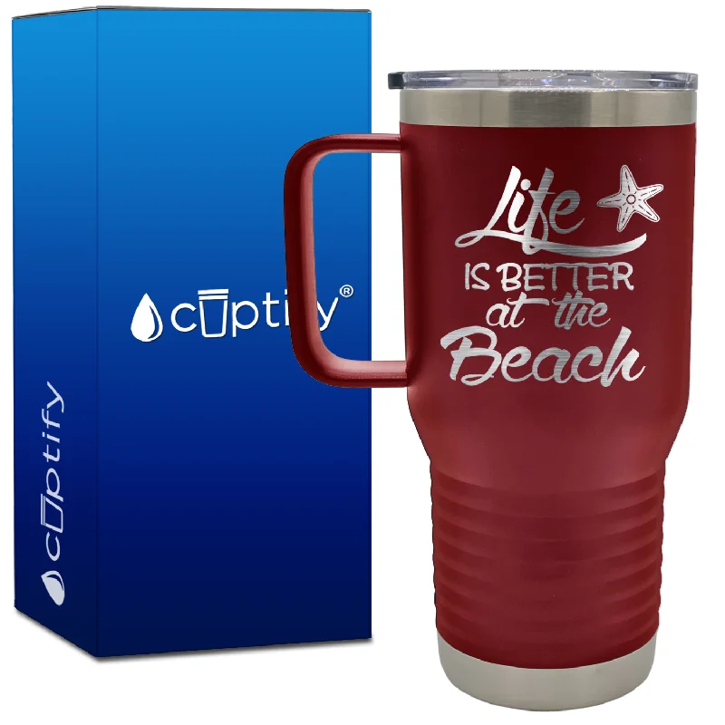 Life is Better at the Beach Starfish 20oz Beach Life Travel Mug