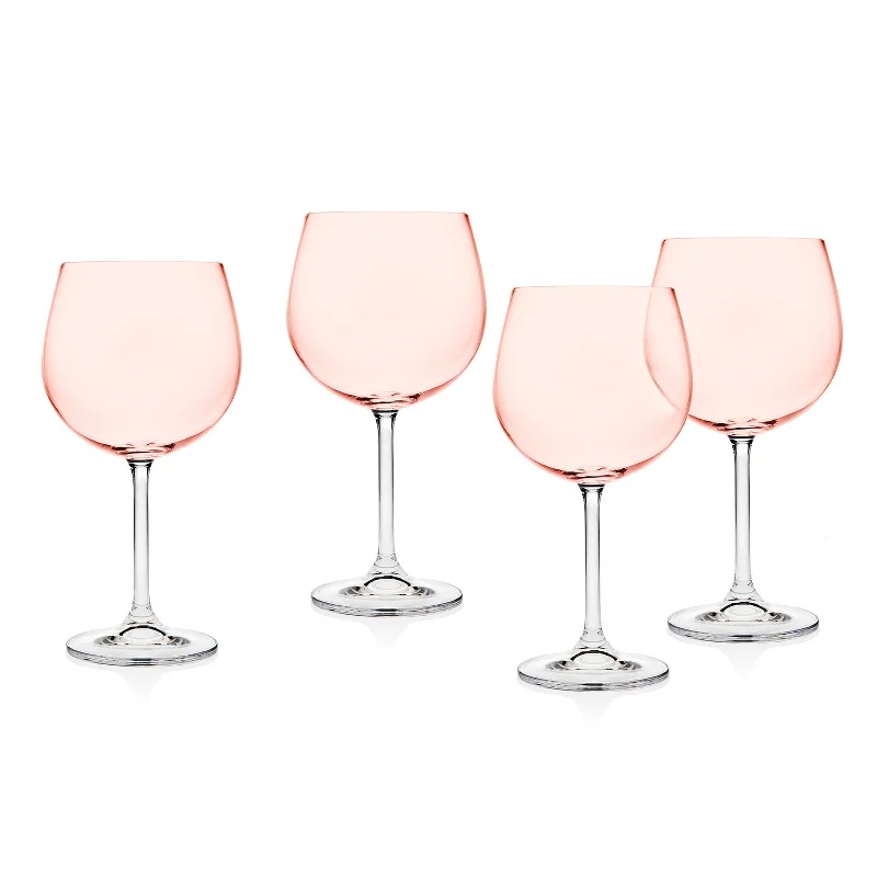 Meridian Blush Balloon Goblet, Set of 4