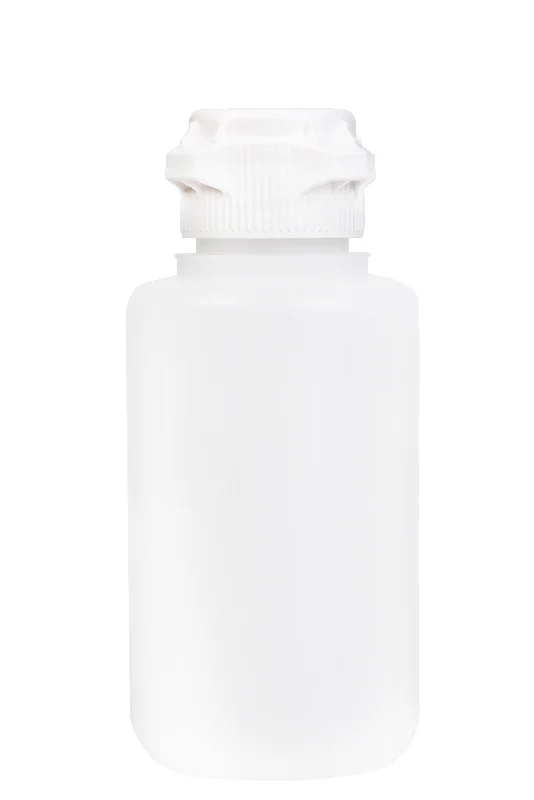 Round EZLabpure™ Polypropylene (PP) Vacuum Bottle, 4 Liter, VersaCap® 83B, Closed Cap, 1/EA