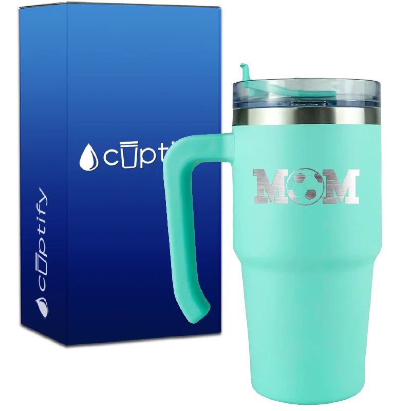 Soccer Mom on 20oz Mom Travel Mug