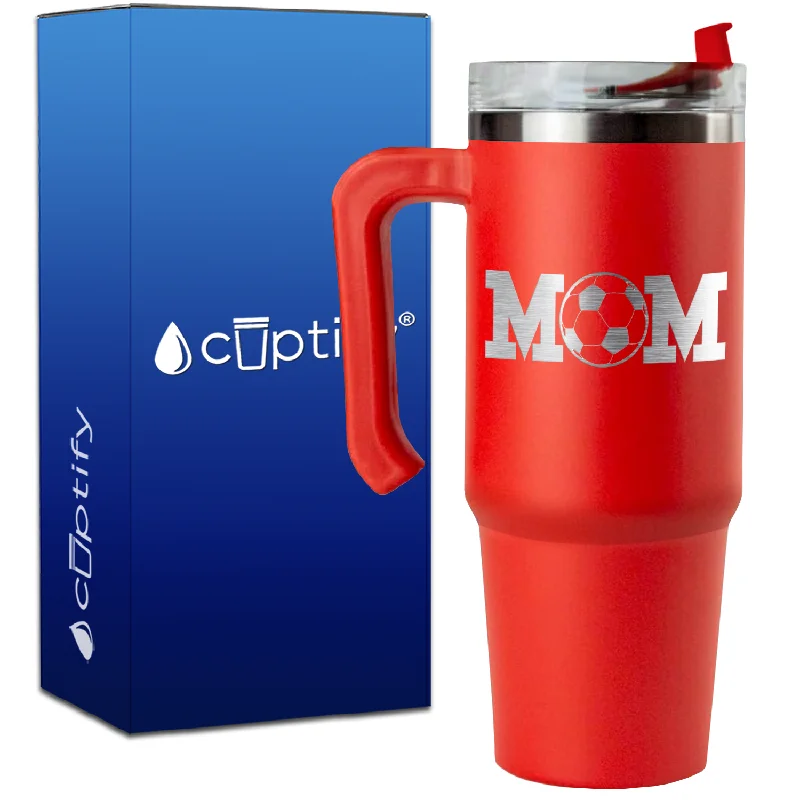 Soccer Mom on 30oz Mom Travel Mug