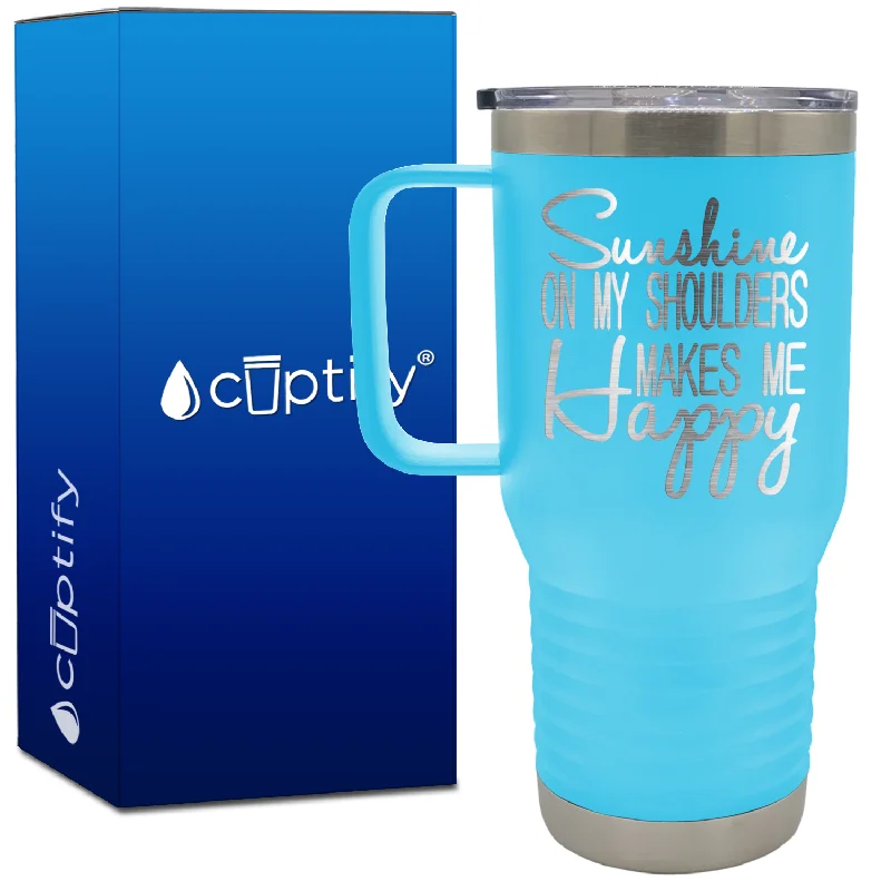 Sunshine on my Shoulders 20oz Beach Life Travel Mug