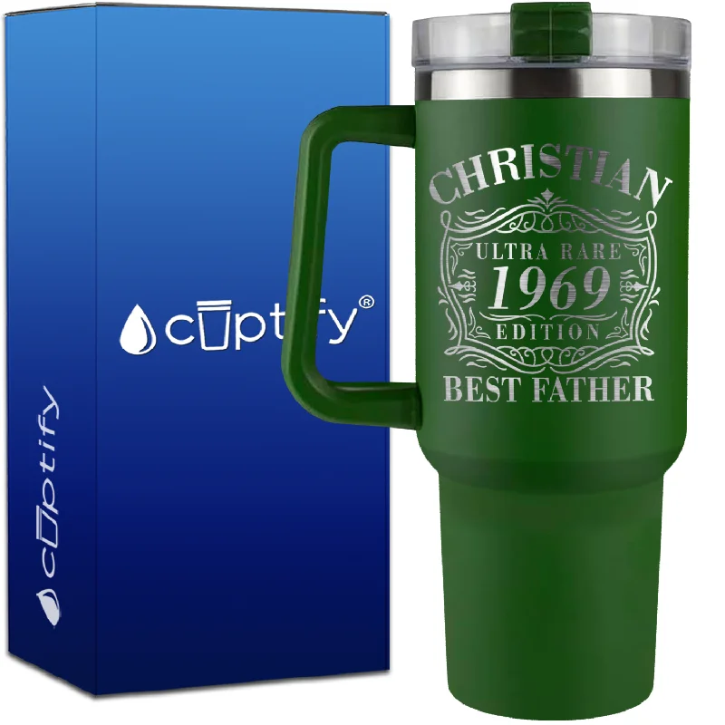 Ultra Rare Edition Best Father on 40oz Dad Traveler Mug