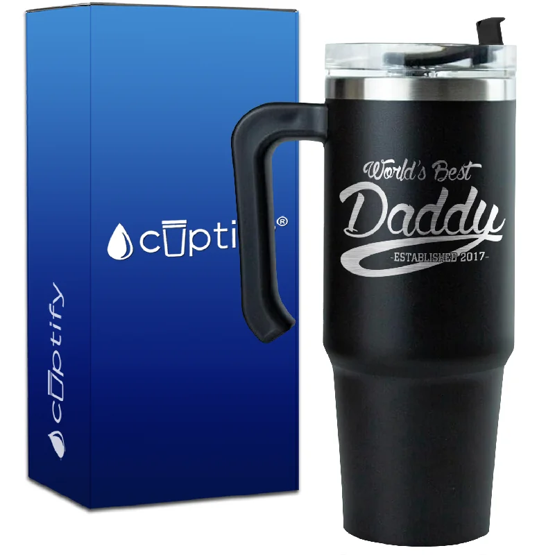 World's Best Daddy on 30oz Dad Travel Mug